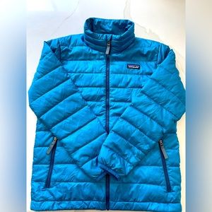 Patagonia, boys down sweater, size M(10), blue